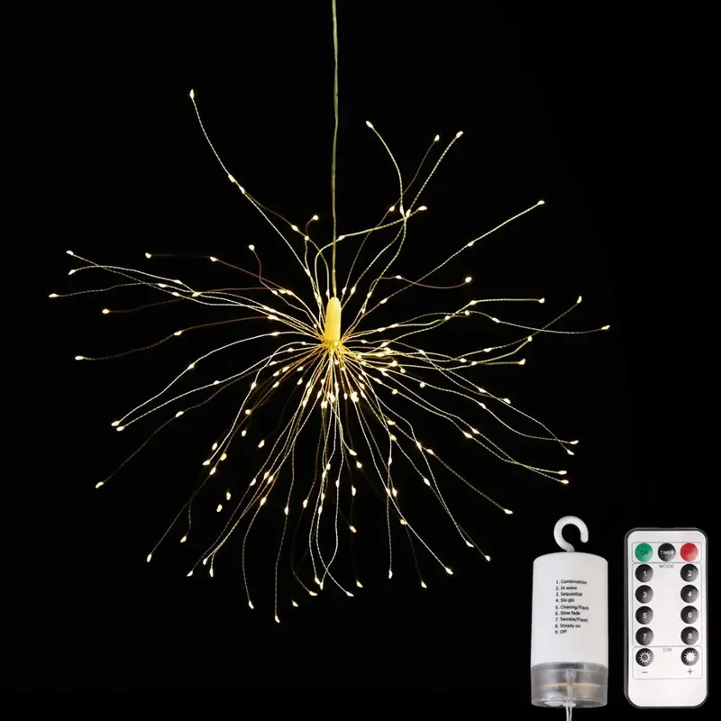 LED kerst verlichting - Big star - 30cm - batterij en afstandbediening
