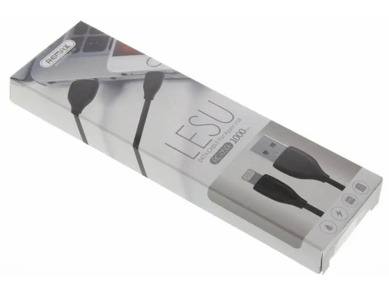 Lightning Kabel - 1 meter - Zwart Remax RC-050i