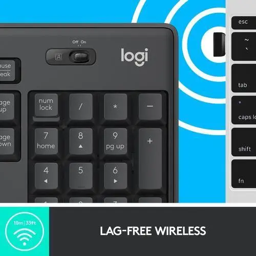 Logitech MK295 Silent Wireless Combo toetsenbord RF Draadloos AZERTY Belgisch Inclusief muis Grafiet