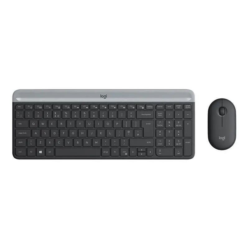 Logitech MK470 Slim toetsenbord Inclusief muis Wireless set QWERTY US International Lange batterijlevensduur