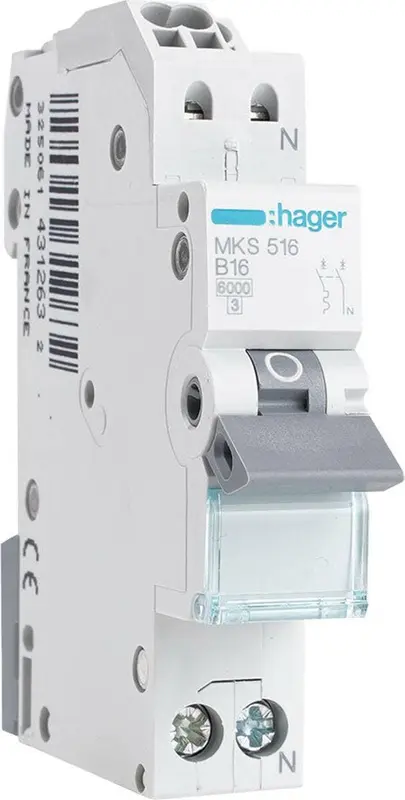 MHN520 HAG INST.AUT.1P+N 20A B 4,5K