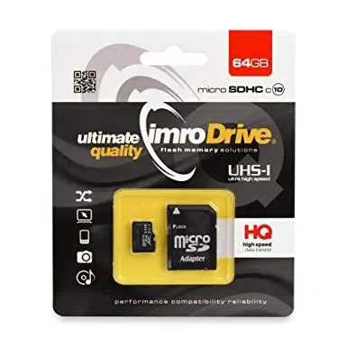 Micro SDHC-kaart 64 GB Klasse 10