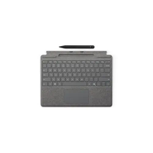 Microsoft Surface Pro Keyboard with Slim Pen for Business AZERTY Belgisch Microsoft Cover port Platina