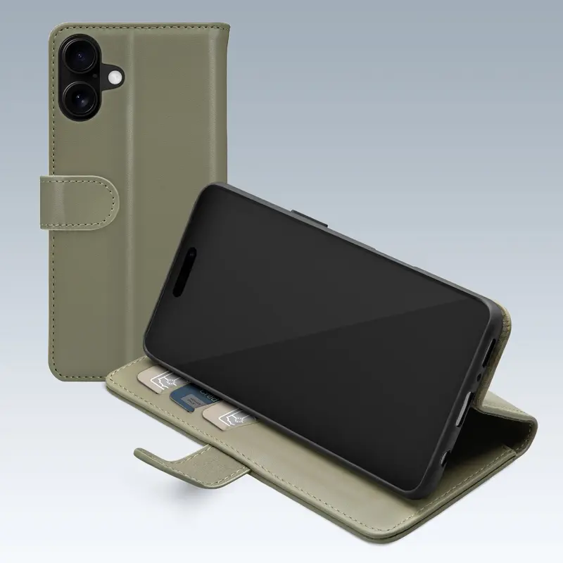 Mobilize Premium Gelly Wallet Book Case Apple Iphone 16 Plus Green