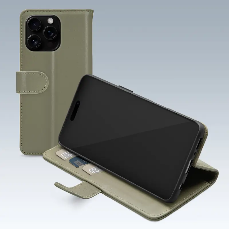 Mobilize Premium Gelly Wallet Book Case Apple Iphone 16 Pro Green
