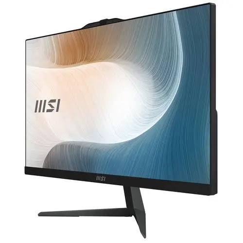 MSI Modern AM242 1M-1221EU All-in-One PC/workstation Intel Core 3 100U 60,5 cm (23.8") 1920 x 1080 Pixels Alles-in-één-pc 8 GB DDR5-SDRAM 256 GB SSD Windows 11 Pro Wi-Fi 6E (802.11ax) Zwart