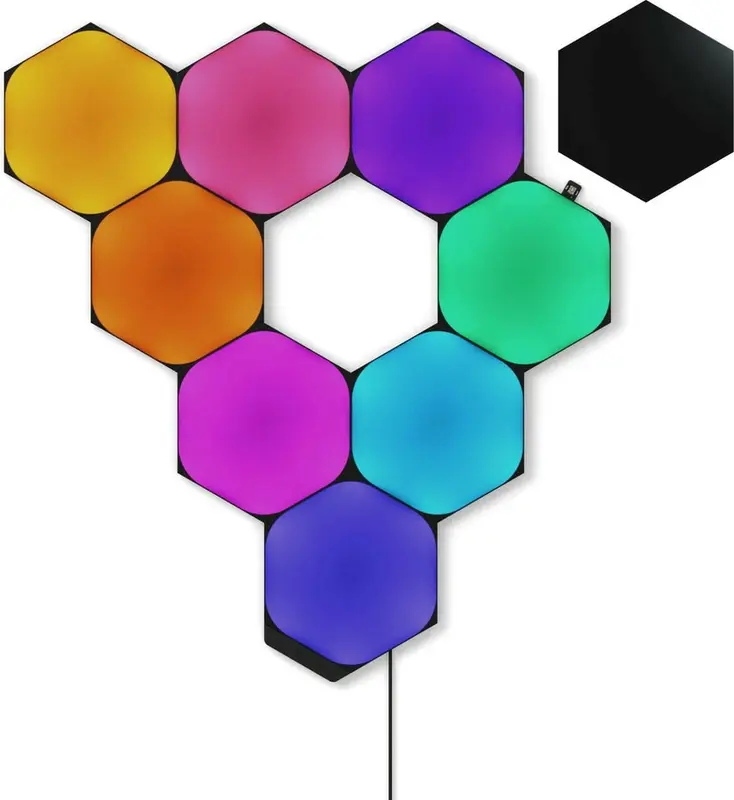 Nanoleaf Shapes Black Hexagons Starter Kit (9 Pack)