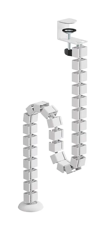 Neomounts Cable Spine Organizer for sit/stand desk frames clamp mounted white
