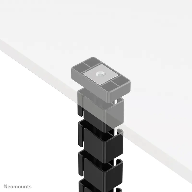 Neomounts Cable Spine Organizer for sit/stand desk frames magnet mounted black