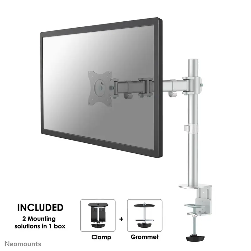 Neomounts Flat Screen Desk mount (10-30i) desk clamp/grommet