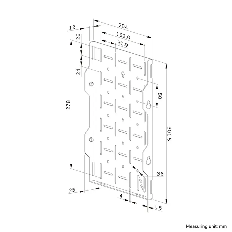 Neomounts LEVEL-750 AV storage rack (for LEVEL-750 Wall Mounts quick install)