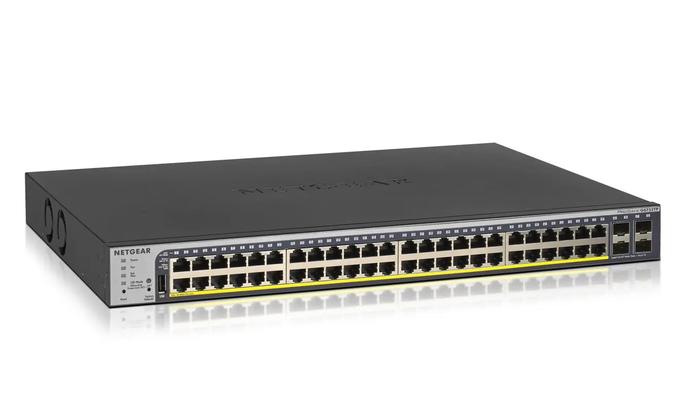 NETGEAR 52PT GE PoE+ Smart Switch GS752TP-300EUS