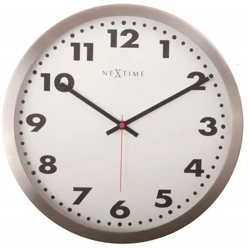 NeXtime klok 2519 Arabisch, Ø25 cm, Wand, Wit