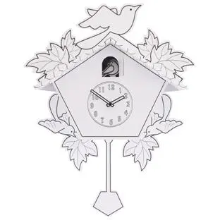 NeXtime klok 2999 Cuck a Do It Yourself, 40 x 55 cm, Wand, Wit
