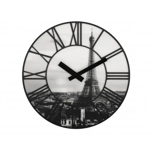 NeXtime klok 3004 La Ville, Ø39 cm, Wand, Wit