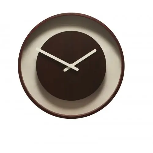 NeXtime klok 3047 Kleurverandering, Ø28 cm, Wand, Bruin
