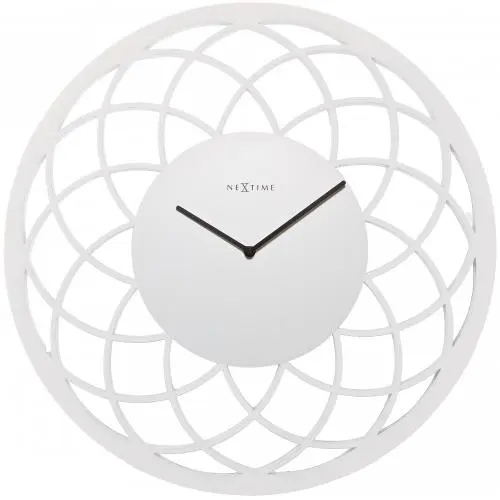 NeXtime klok 3115wi Big Dreamcatcher, Ø60 cm, Wand, Wit