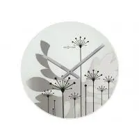 NeXtime klok 8088 Gras, Ø43 cm, Muur, Grijs