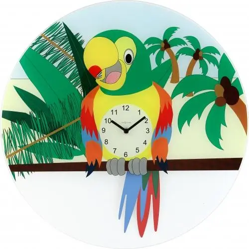 NeXtime klok 8168 Lorre, Ø43 cm, Wand, Meerkleurig