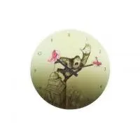 NeXtime klok 8633 King Kong, Ø43 cm, Wand, Groen