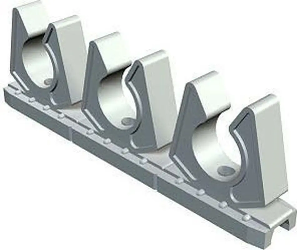 OBO Klemstrook 3-v 11-12mm Sleufb.1 Cremewit RAL9001