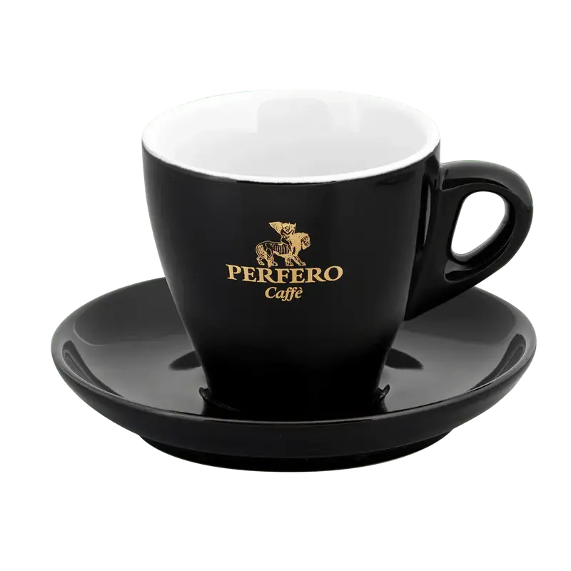 Perfero Cappuccino koffiekop en schotel 190ml 6 stuks