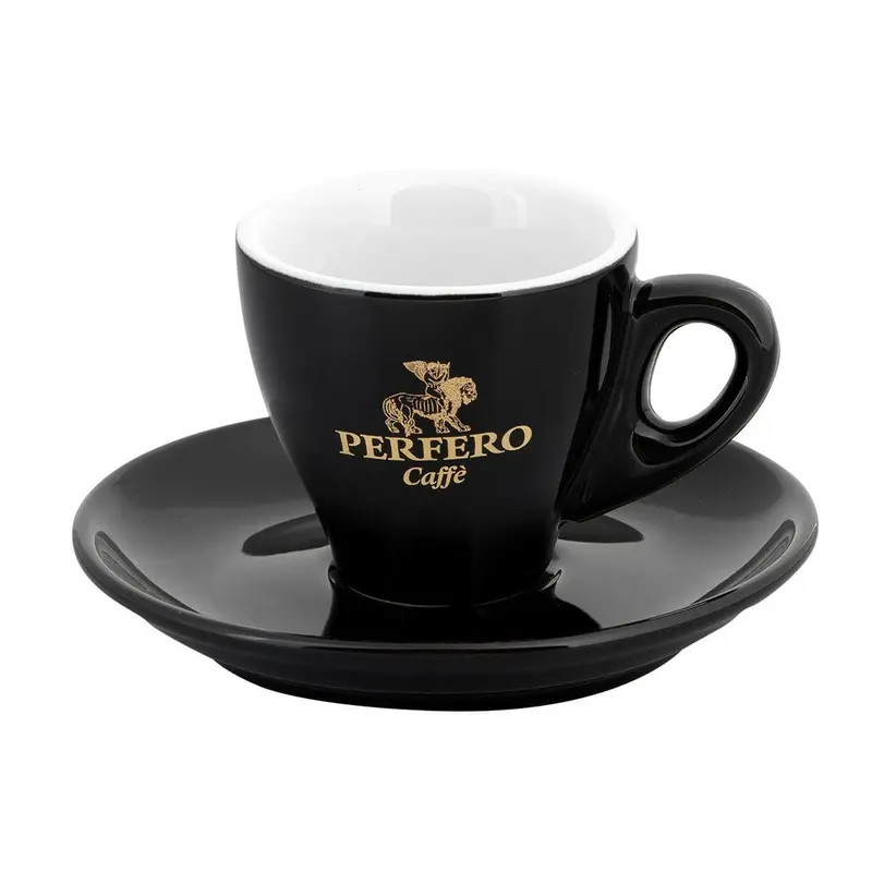 Perfero Espresso koffiekop en schotel 70ml 6 stuks