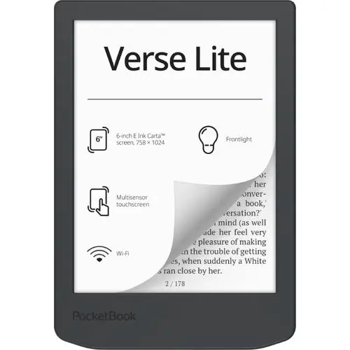 PocketBook Verse Lite e-book reader Touchscreen 8 GB Wifi Grijs