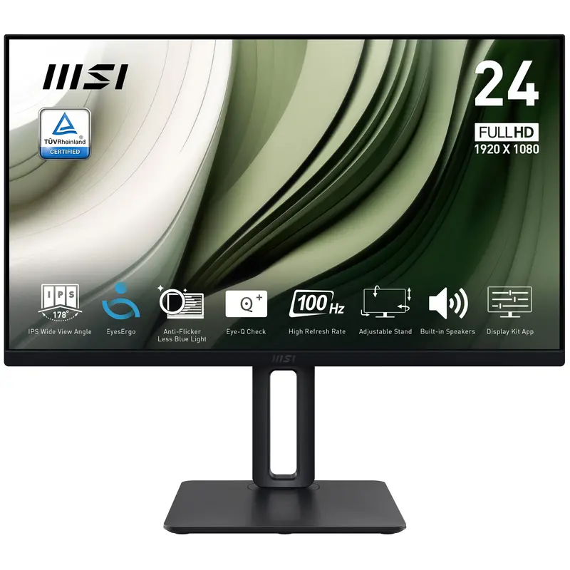 PRO MP245PG  Black  23.8i  IPS  Non-touch  3y Warranty  100HZ  4ms  HDMI D-SubTilt Swive Height Pivot  2x 2W Speaker