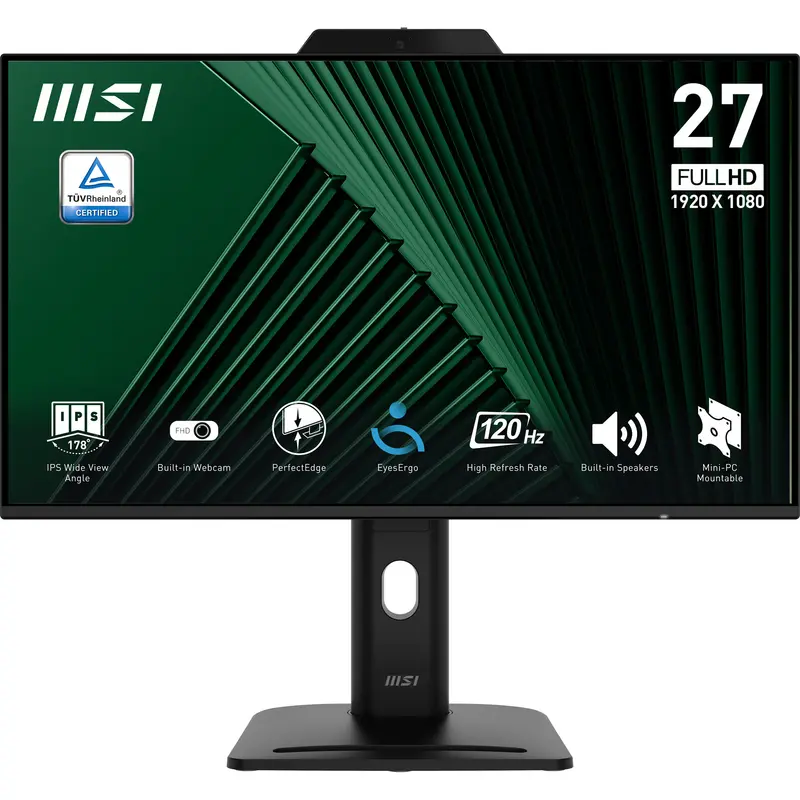 PRO MP272PMG  Black  27i  IPS  Non-touch  3y Warranty  120Hz  4ms  HDMI DP  Tilt Swive Height Pivot  2 Speaker