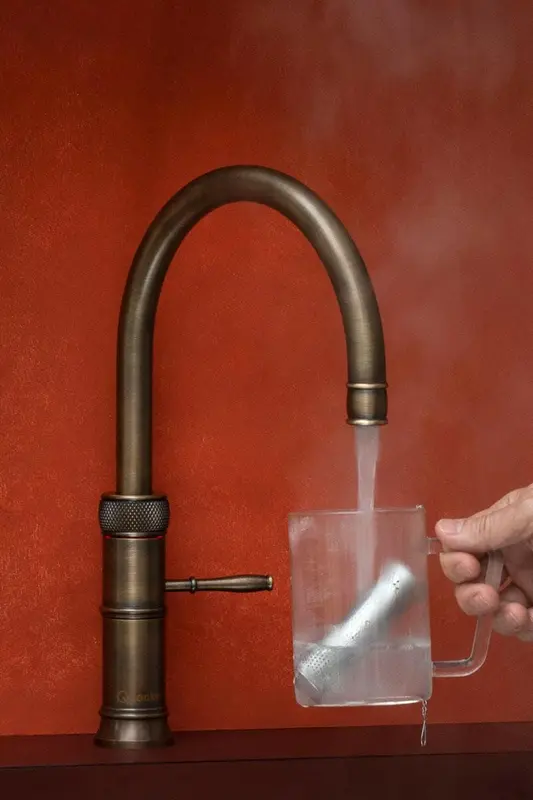 Quooker Classic Fusion Round Messing Patina