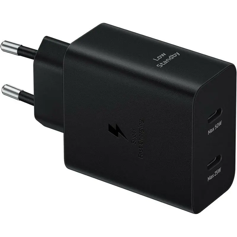 Samsung Galaxy 50W Power Adapter Duo USB-C zwart
