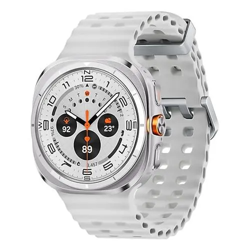 Samsung Galaxy Watch Ultra 3,81 cm (1.5") AMOLED 47 mm Digitaal 480 x 480 Pixels Touchscreen 4G Titanium, Wit Wifi GPS