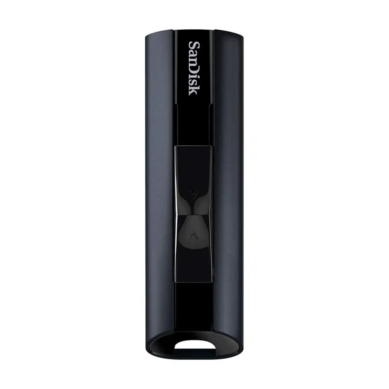 SanDisk Extreme PRO USB 3.2 Solid State-Flashdrive 128 GB (Draagbare En Betrouwbare, Leessnelheden Tot 420 MB/s, Behuizing Van Aluminium, Versleutelingssoftware) Zwart