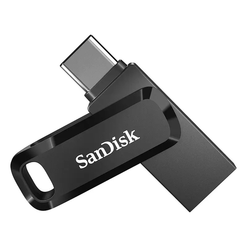 SanDisk Ultra Dual Drive Go USB Type-C Flashdrive 64 GB (2-In-1 Flashdrive, USB Type-C En Type-A, Automatisch Back-Ups, SanDisk Memory Zone-App, 150 MB/s)