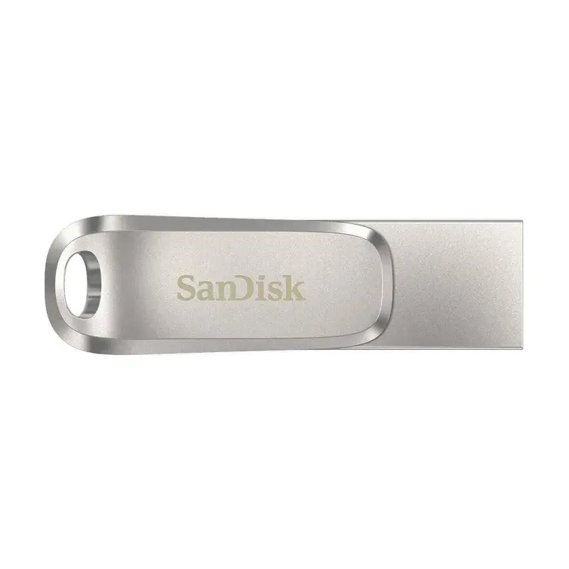 SanDisk Ultra Dual Drive Luxe USB Type-C-Flashdrive 128 GB (USB 3.1 Gen 1, Leessnelheden Tot 150 MB/s, Wachtwoordbeveiliging, Automatische Back-Up)