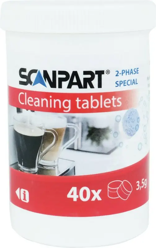 Scanpart 2-fasen Reinigingstabletten 40 stuks