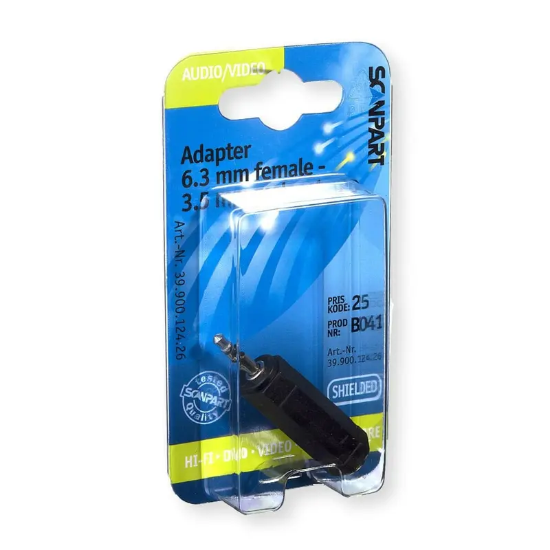 Scanpart Audio 3,5mm Female 6,3mm Male Adapter