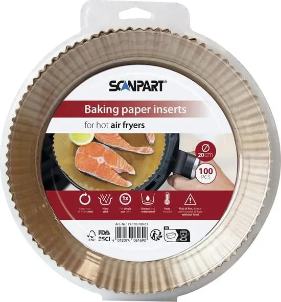 Scanpart Bakpapier Inlegvellen Airfryer 31x20,5cm