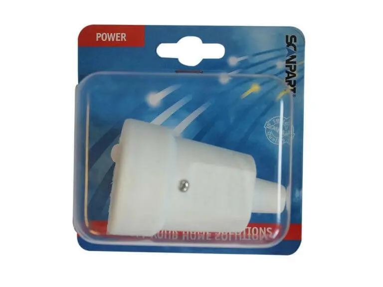 Scanpart Contra Stekker Zacht PVC met RA 16A wit