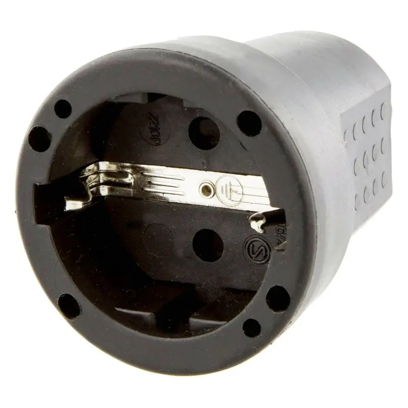 Scanpart Contra Stekker Zacht PVC met RA 16A zwart