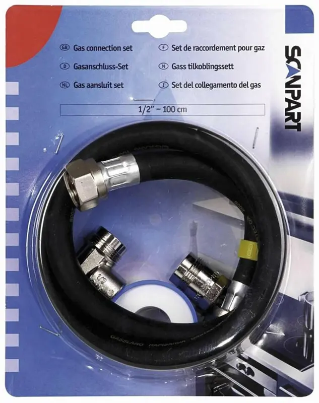 Scanpart Gas Aansluitset 1/2inch 1m