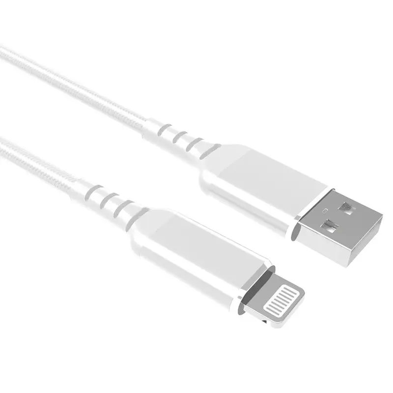 Scanpart laad+datakabel USB-A Apple Lightning 2.0m wit