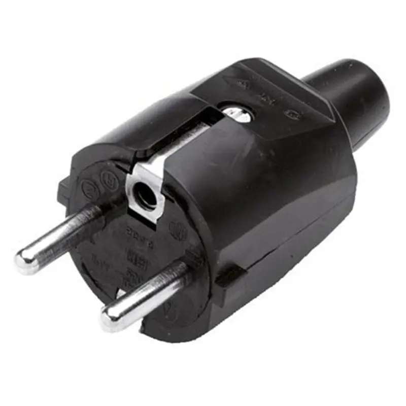 Scanpart Stekker met RA 16A zwart
