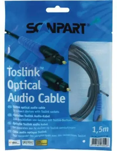 Scanpart Toslink Optical Audio Kabel 1,5meter