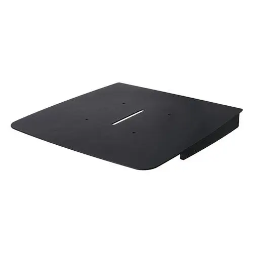 Small AV Accessory Shelf (Steel) for Collar Mounting - 300 x 300mmBlack